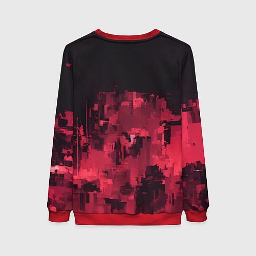 Женский свитшот Безумная демонесса / 3D-Красный – фото 2