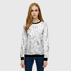 Свитшот женский Бриллиант в воде, цвет: 3D-черный — фото 2