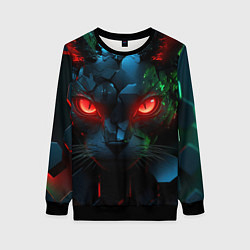 Женский свитшот Cyberpunk cat