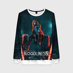 Свитшот женский Мистер Дамп Vampire the masquerade bloodlines 2, цвет: 3D-белый