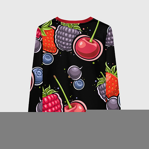 Женский свитшот Плоды и ягоды / 3D-Красный – фото 2