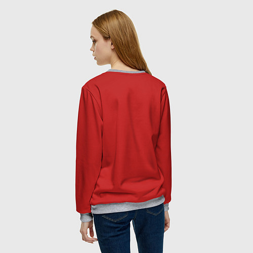 Женский свитшот Гусси из криминального чтиво / 3D-Меланж – фото 4