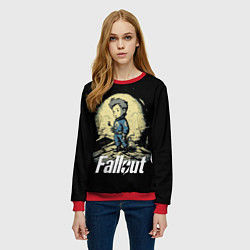 Свитшот женский Fallout boy, цвет: 3D-красный — фото 2