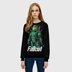Свитшот женский Fallout poster style, цвет: 3D-черный — фото 2
