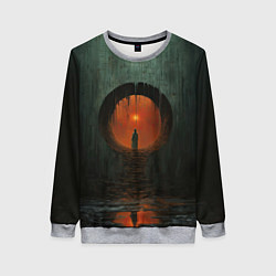 Женский свитшот Подземный храм