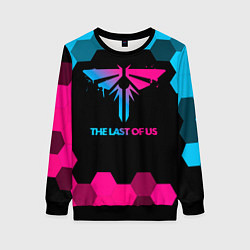 Свитшот женский The Last Of Us - neon gradient, цвет: 3D-черный