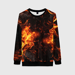 Свитшот женский Fire style, цвет: 3D-черный