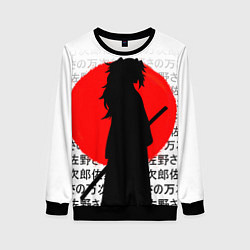 Женский свитшот Ёриичи - клинок рассекающий демонов - силуэт