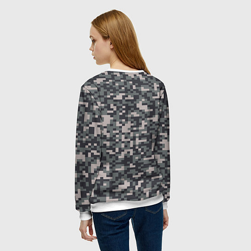 Женский свитшот Арма 3 - хаки / 3D-Белый – фото 4