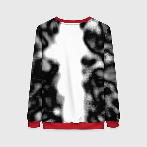 Женский свитшот Скандинавский узор душа / 3D-Красный – фото 2