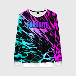 Свитшот женский Fortnite neon uniform, цвет: 3D-белый