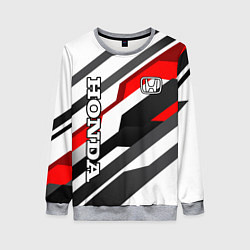 Женский свитшот Honda - red and white