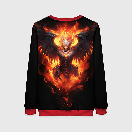 Женский свитшот Стремительный Феникс / 3D-Красный – фото 2