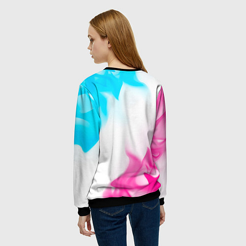 Женский свитшот Lifan neon gradient style / 3D-Черный – фото 4