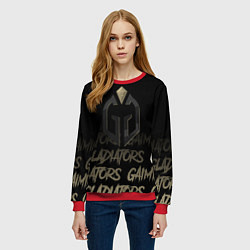 Свитшот женский Gaimin Gladiators style, цвет: 3D-красный — фото 2