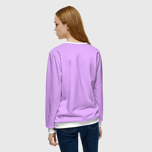 Женский свитшот Skzoo друг за другом / 3D-Белый – фото 4