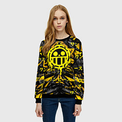 Свитшот женский One Piece Trafalgar symbol, цвет: 3D-черный — фото 2