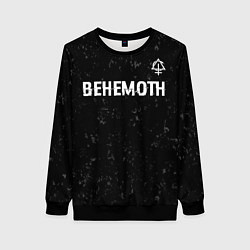 Свитшот женский Behemoth glitch на темном фоне посередине, цвет: 3D-черный