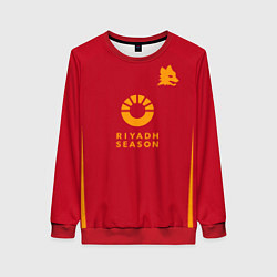 Свитшот женский ФК Рома форма 23-24 домашняя, цвет: 3D-красный