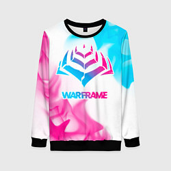 Свитшот женский Warframe neon gradient style, цвет: 3D-черный