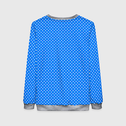 Женский свитшот Сиреневый в белый горошек / 3D-Меланж – фото 2