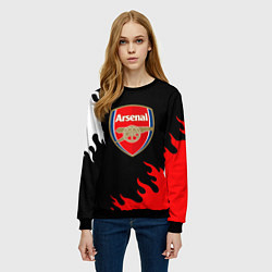 Свитшот женский Arsenal fc flame, цвет: 3D-черный — фото 2