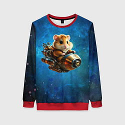 Свитшот женский Хомялёт, цвет: 3D-красный