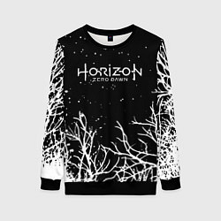 Свитшот женский Horizon Zero Dawn ночь, цвет: 3D-черный