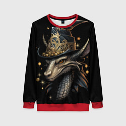 Женский свитшот Дракон новогоднего волшебства