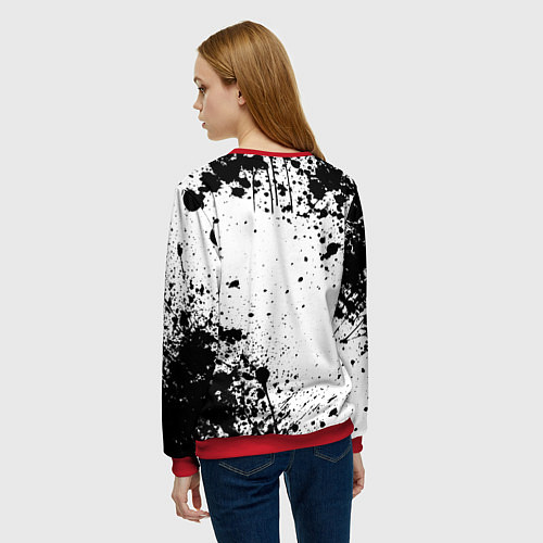 Женский свитшот Маки из клана Зенин - manga / 3D-Красный – фото 4