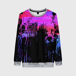 Женский свитшот Розово синий сочный гранж