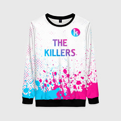 Свитшот женский The Killers neon gradient style посередине, цвет: 3D-черный