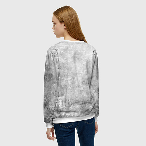 Женский свитшот Texture - дикий секач / 3D-Белый – фото 4