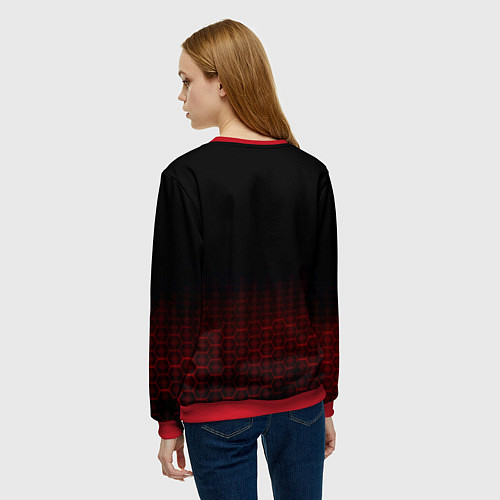 Женский свитшот Думгай броня / 3D-Красный – фото 4