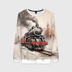 Женский свитшот Паровоз со звездой