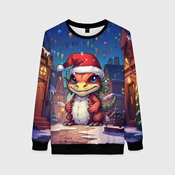 Женский свитшот Маленький милый дракон 2024