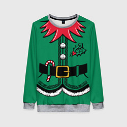 Свитшот женский Костюм Гринча, цвет: 3D-меланж