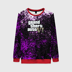Свитшот женский Grand Theft Auto 6 vice city, цвет: 3D-красный