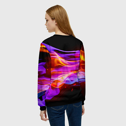 Женский свитшот Capybara is an avid gamer / 3D-Черный – фото 4