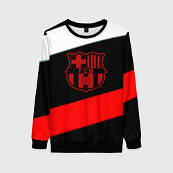 Свитшот женский Barcelona stripes sport, цвет: 3D-черный