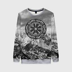 Женский свитшот Вегвизир мистических северных горных хребтов