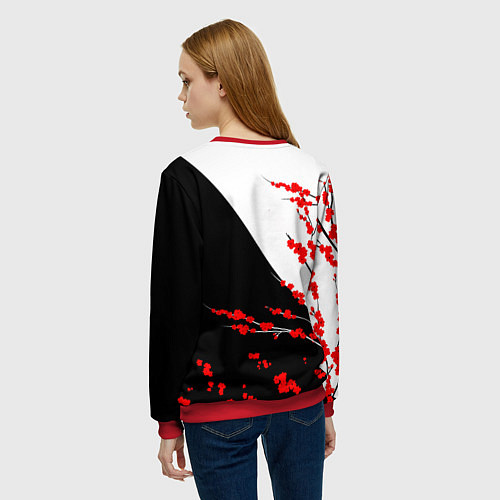 Женский свитшот Tokyo Dragon / 3D-Красный – фото 4