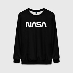 Свитшот женский NASA space logo, цвет: 3D-черный