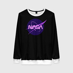 Свитшот женский NASA neon space, цвет: 3D-белый