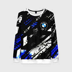 Женский свитшот BMW stripes color auto sport