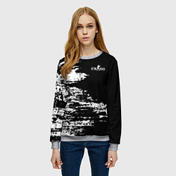 Свитшот женский Counter Strike go - pattern, цвет: 3D-меланж — фото 2