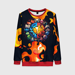 Женский свитшот Символы покемона