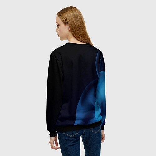 Женский свитшот Зимний викинг / 3D-Черный – фото 4