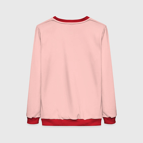 Женский свитшот Влюбленные милые лисички / 3D-Красный – фото 2