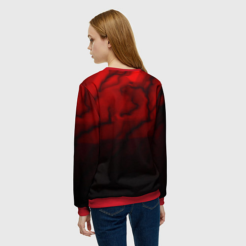Женский свитшот Linkin park strom честер / 3D-Красный – фото 4
